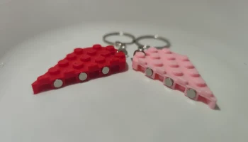 Брелок в форме сердца в стиле Lego для двоих / breloki Ma... 2