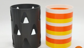Ваза с вырезом Candy Corn и вставкой 2
