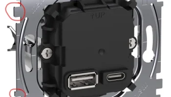 Адаптер/передняя панель Вставка Merten USB PD для Gira S... 1