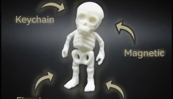 Flexi Skeleton - магнитный - Брелок - Стойка на ножках......