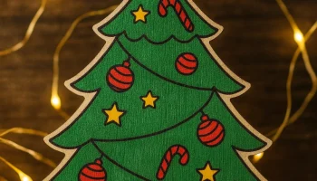 Орнамент в виде ёлки (раскрашиваемый) 1