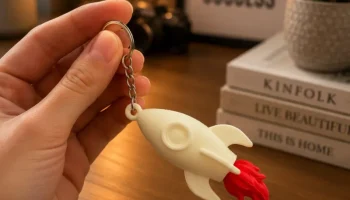 Rocket Blast Keychain - 3D Print Model