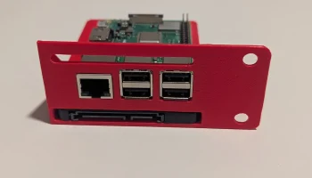 Корпус Raspberry Pi 1U с лотком для твердотельного накоп...