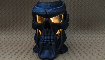 Terminator Skull - Светодиодный подсвечник для чая 3