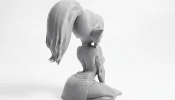 Фигурка девушки-гоблина, фэнтезийный персонаж, 3D-печать 3