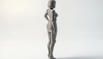 Фигурка Bionic Girl Женская фигура для 3D-печати 3