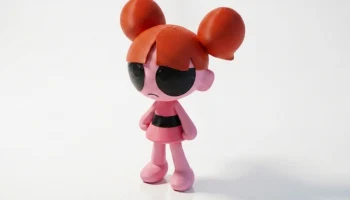 Фигурка Blossom PowerPuff Girls для 3D-печати