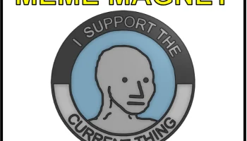 Мем-магнит - Wojak Я поддерживаю текущие вещи...... 1