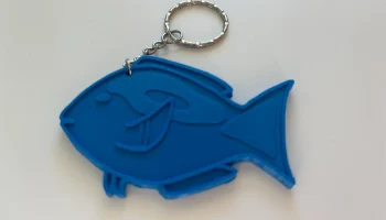 Минималистичный брелок Blue Tang (в стиле Дори) - стиль ... 1