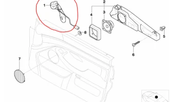 Крепления динамиков (твитеров) BMW E39 для Gladen Alpha ... 4