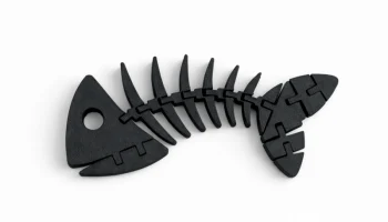 Шарнирно-сочлененный гибкий скелет из рыбьей кости Fidget...