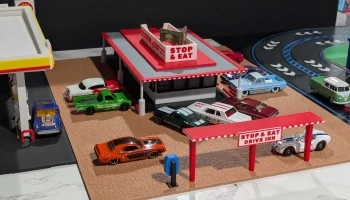 Набор моделей "Stop & Eat Drive-In" - диорама в масштабе ... 6