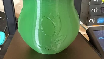 Тюльпан с вазой