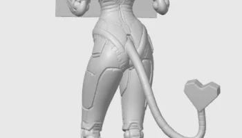 Valentine's cat-girl figurine 9 1
