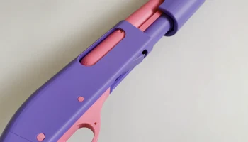 Рабочее помповое ружье TOY - 100% напечатано на 3D-принте... 2