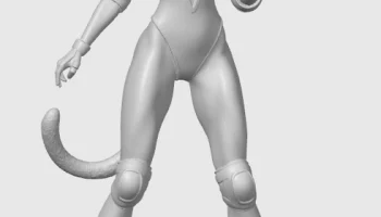 Спортивная фигурка девочки-кошки 6