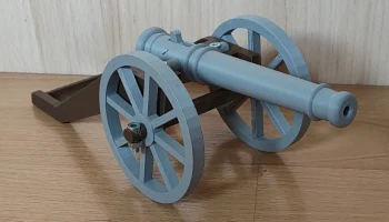 Модель полевой пушки 6
