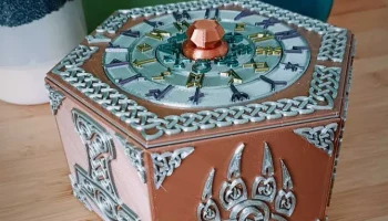 Концентрическая комбинированная коробка-головоломка в сти... 2