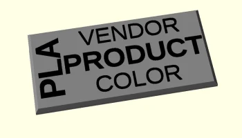 openSCAD Label Designer для сухого контейнера из нитей Ul...