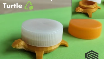 Симпатичная черепаха из любой крышки от бутылки - перераб...