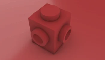 LEGO Brick 1X1 с 3 ручками с 3 сторон 1