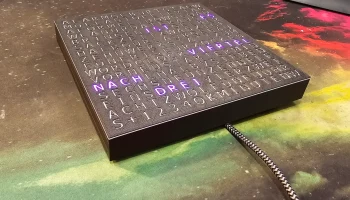 Wortuhr - Wordclock - 16x16 - 2024 - Только немецкая вер...
