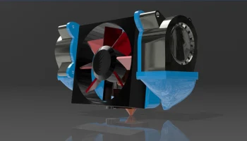 Anycubic Kobra Go Neo Part Cooler Fan Ducts V.1 Anycubic Kobra Go Neo Part Cooler Fan Ducts V.1