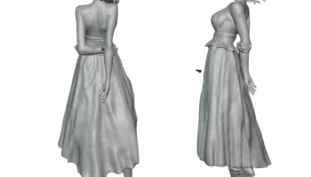 Noelle Vestido Красный Genshin Impact 1