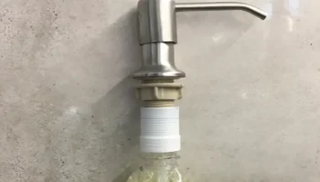 Уменьшение дозатора кухонного мыла
