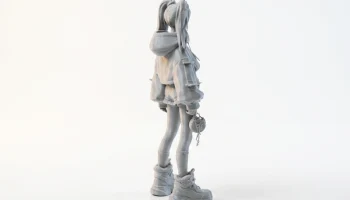 Фигурка девушки-геймера женского персонажа для 3D-печати 3