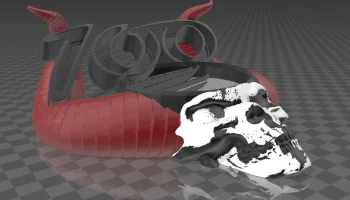 Keepin it 100 Demon Bowl, серия Skull King - Файлы 3D-мо... 4