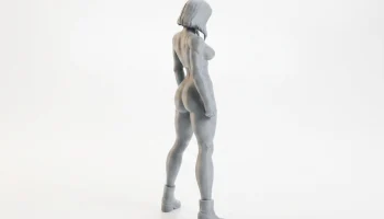 Спортивная женская фигурка девушки из спортзала 3D для п... 4