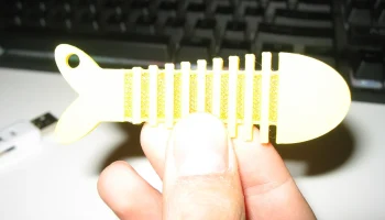 Тест/игрушка с гибкой рыбной нитью... 1