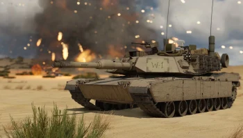 M1A1/M1A2 Abrams Click-Bait с подвижной башней и бочка