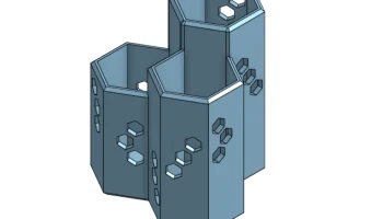 TriHexagonal Remote или пенал с держателем для карандашей