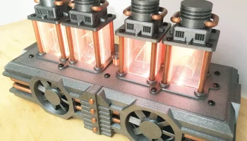 Цифровые часы Nixie в стиле стимпанк 2