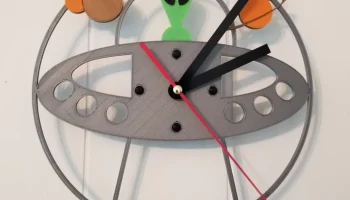 Alien UFO Clock (Remake)