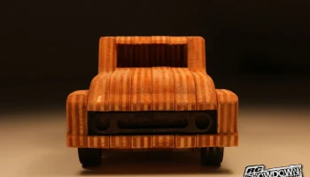 Упрощенная модель Ford F100 1954 года с ЧПУ (с салоном) 7