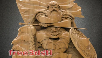 3D STL-модель воина-викинга (БЕСПЛАТНО) 1