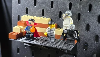 полка ikea skadis lego