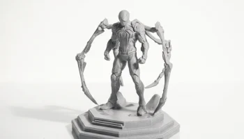 Механическая фигурка Человека-паука. Коллекционная 3D-пе... 1