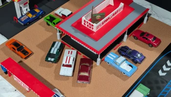 Набор моделей "Stop & Eat Drive-In" - диорама в масштабе ... 8