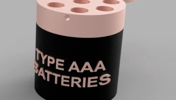 ДЕРЖАТЕЛЬ БАТАРЕЙКИ ААА - PORTA BATTERIE AAA 1