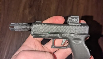 насадки для ствола для брелка Glock Fidget - 3D-печатная... насадки для ствола для брелка Glock Fidget - 3D-печатная...
