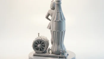 Фигурка девушки в стиле пин-ап в винтажном стиле для 3D-... 3