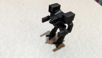 Низкополигональная модель механизма Timber Wolf Mech 3