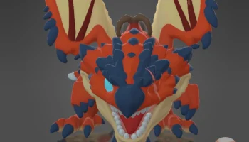 Monster Hunter Scarred Rathalos Funko Pop