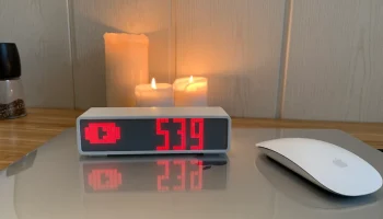 Часы, счетчик подписчиков. 3