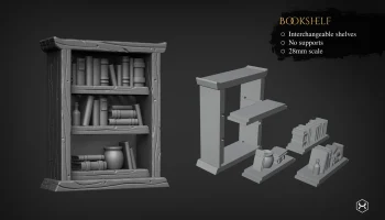 Книжная полка и шкаф 1