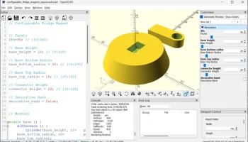 Магнит на холодильник с петлей (настраивается в OpenSCAD)... 4
